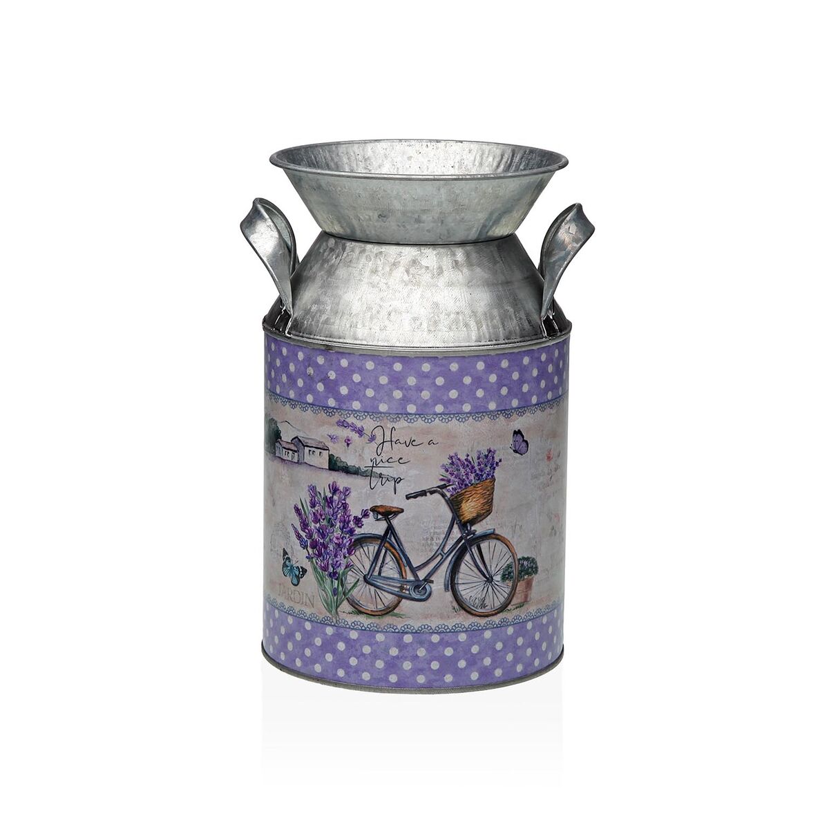 Vas Versa Lila Metall Cykel 13 x 15,5 x 21 cm