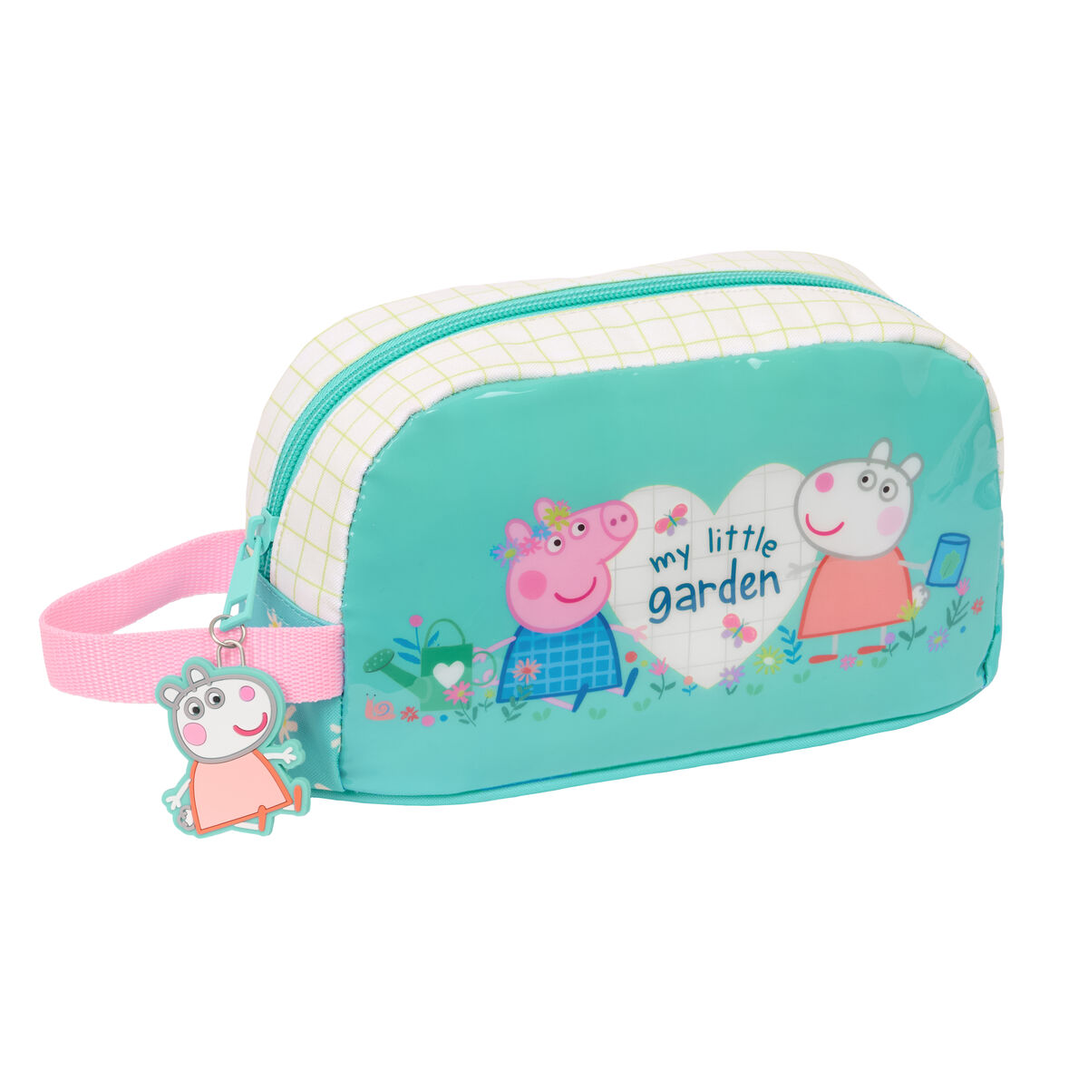 Termiskt tryck Peppa Pig Pretty flowers Gul Mint 21,5 x 12 x 6,5 cm
