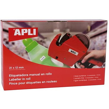 Manuell märkningsmaskin Apli 21 x 12 mm (12 antal)