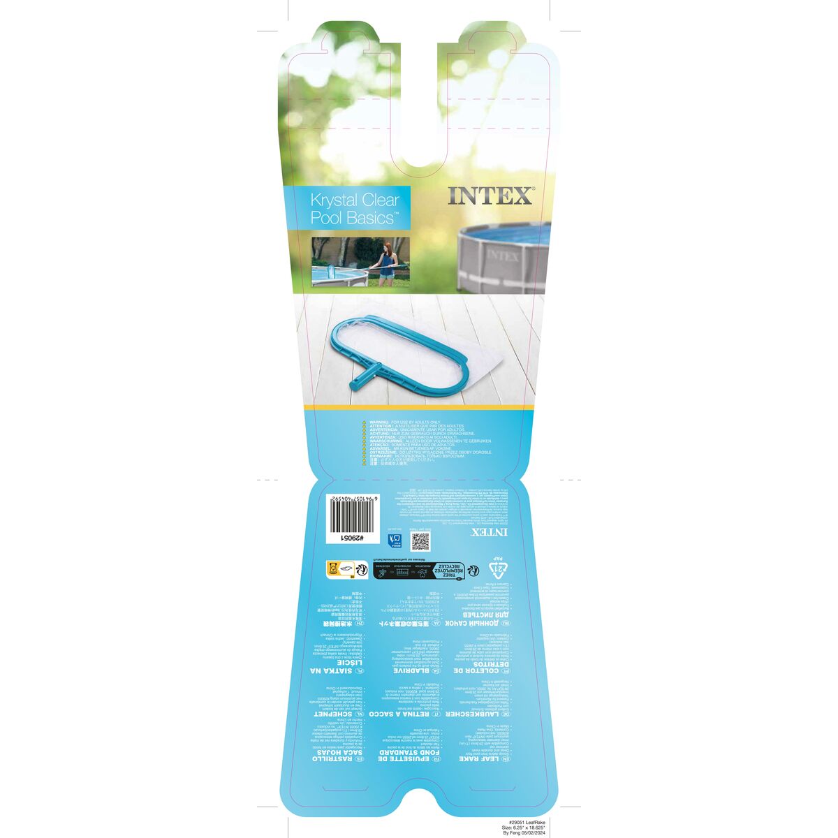 Bladsamlare för pooler Intex 44 x 3 x 29,5 cm (12 antal) - 13