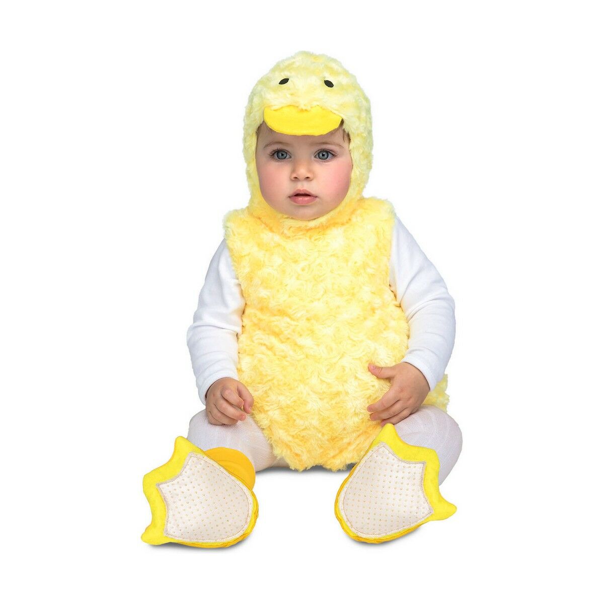 Maskeraddräkt bebis My Other Me Gul Liten anka (4 Delar) - 2