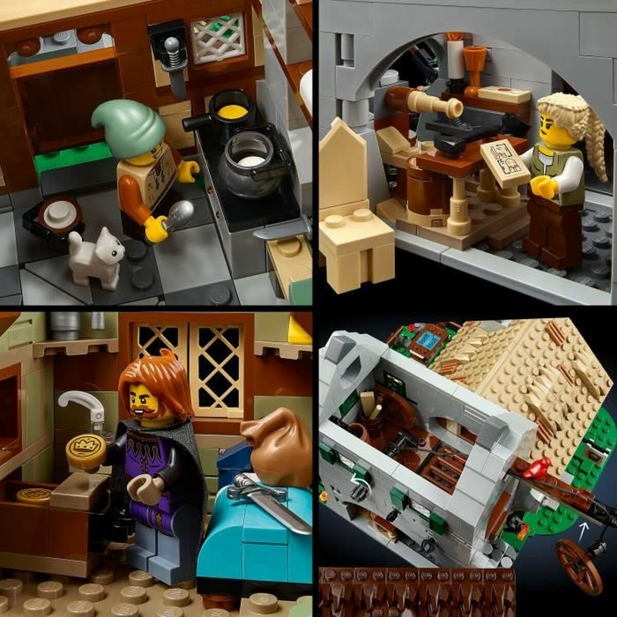 Byggsats Lego 10332 Medieval Town Square 3304 Delar - 4