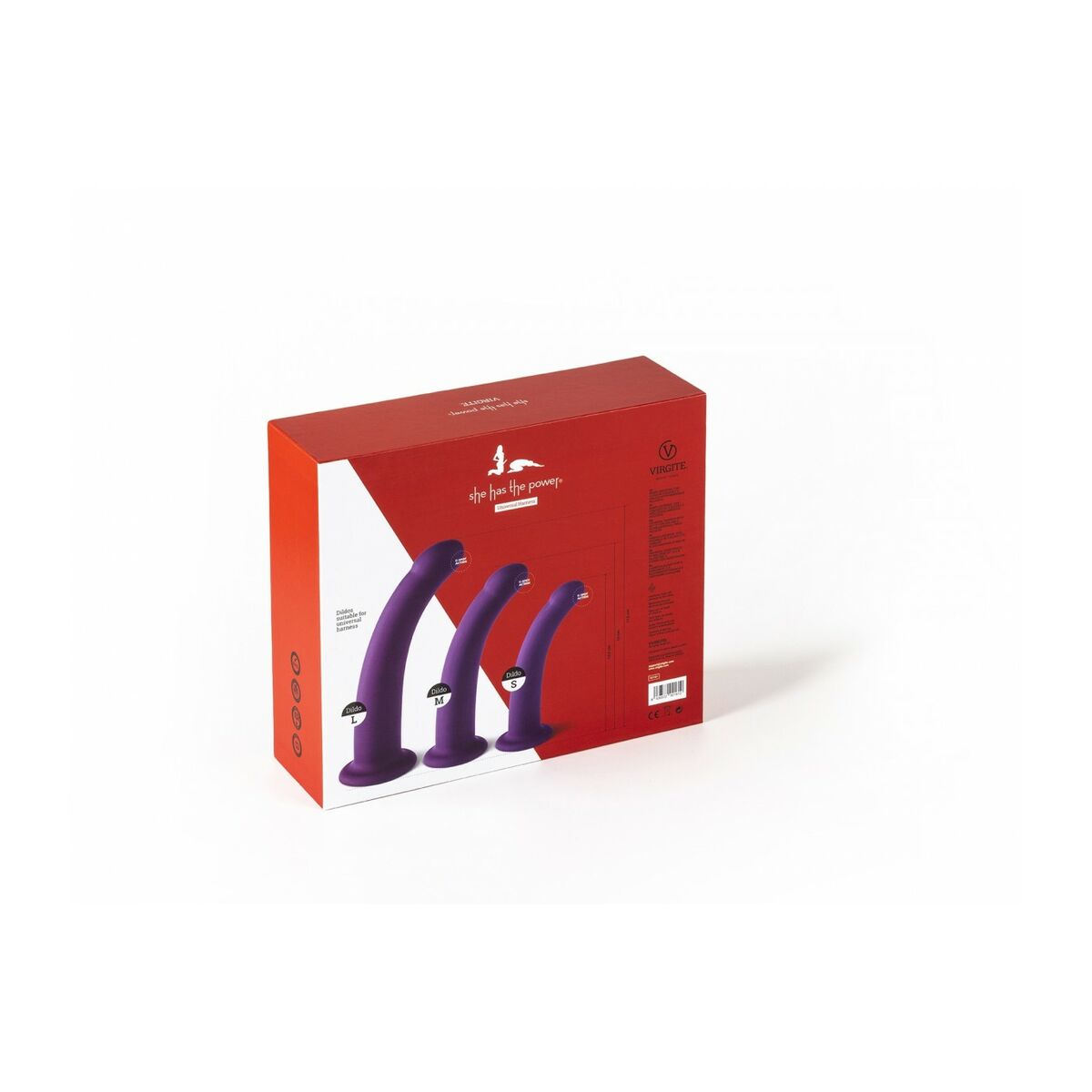Dildo Virgite Purpur S/M/L Set - 6