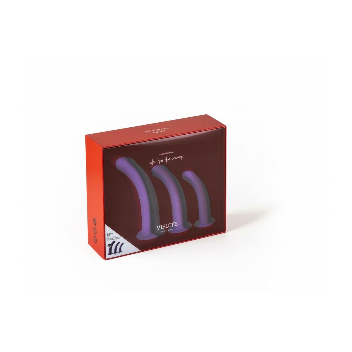 Dildo Virgite Purpur S/M/L Set - 5