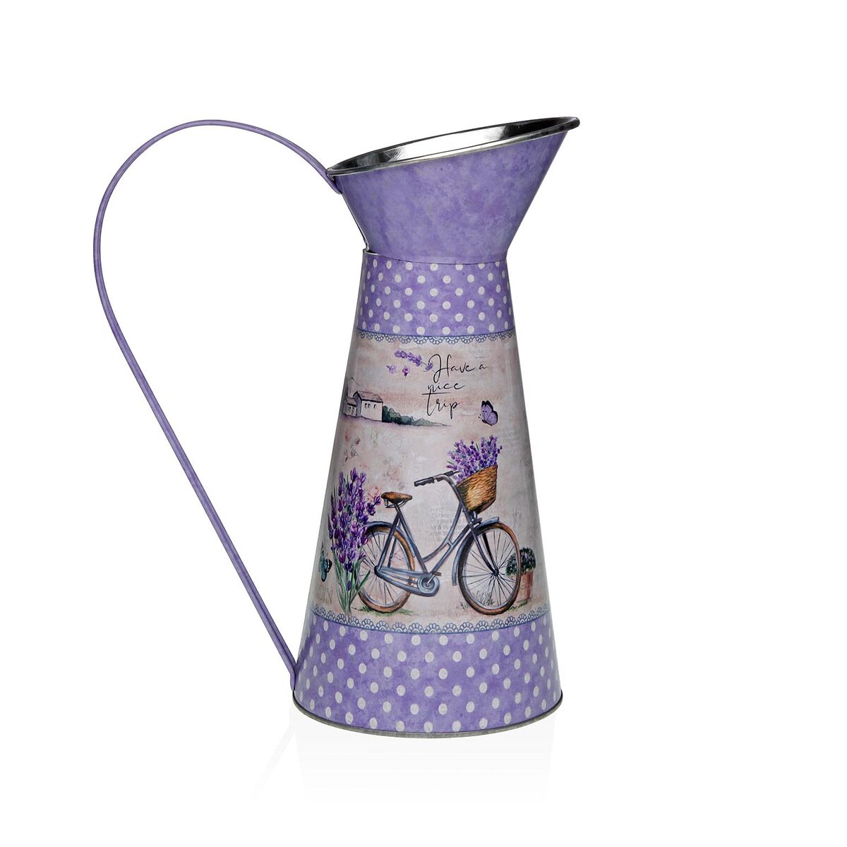 Vas Versa Lila Metall Cykel 16 x 28 x 22 cm