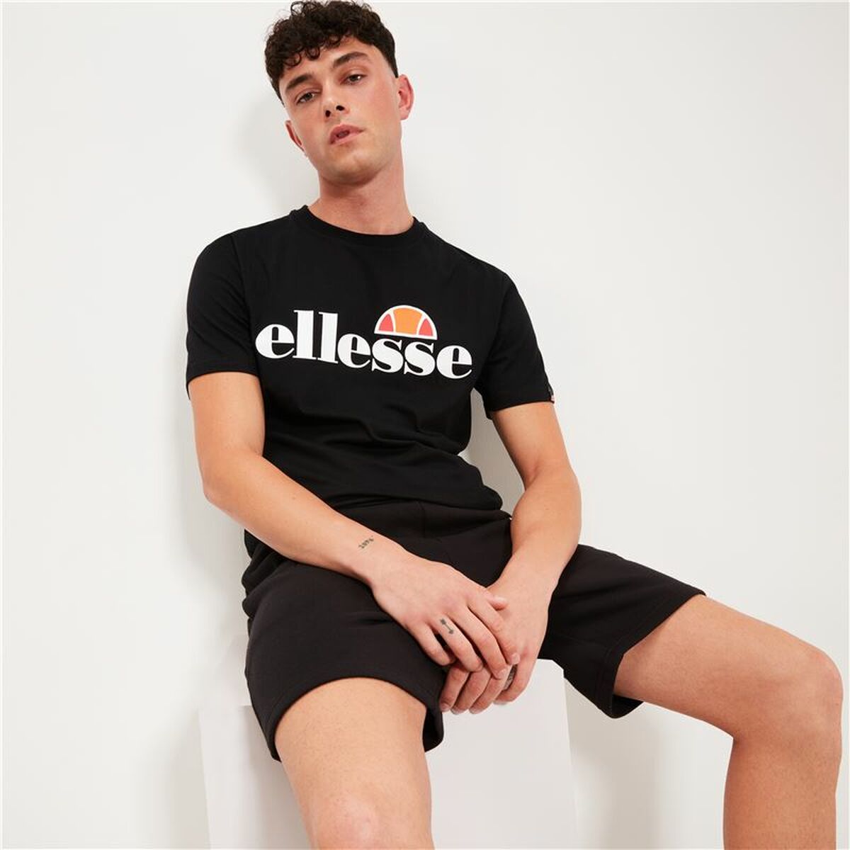 T-shirt med kortärm Herr Ellesse SL Prado Svart - 5