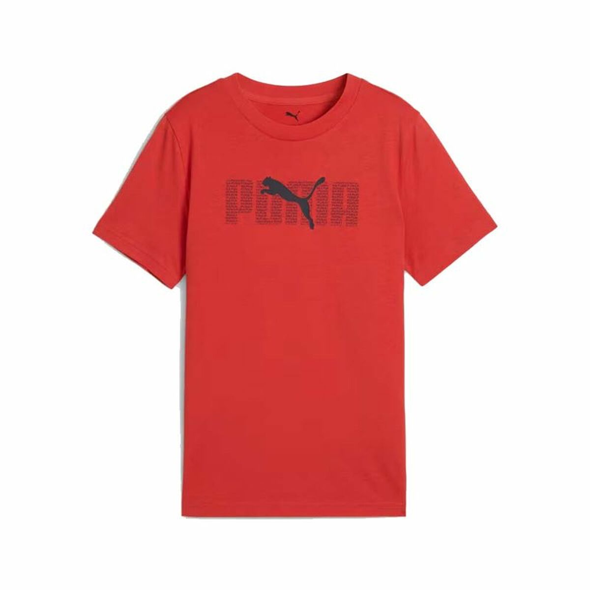 Barn T-shirt med kortärm Puma Essentials Logo Lab B Röd