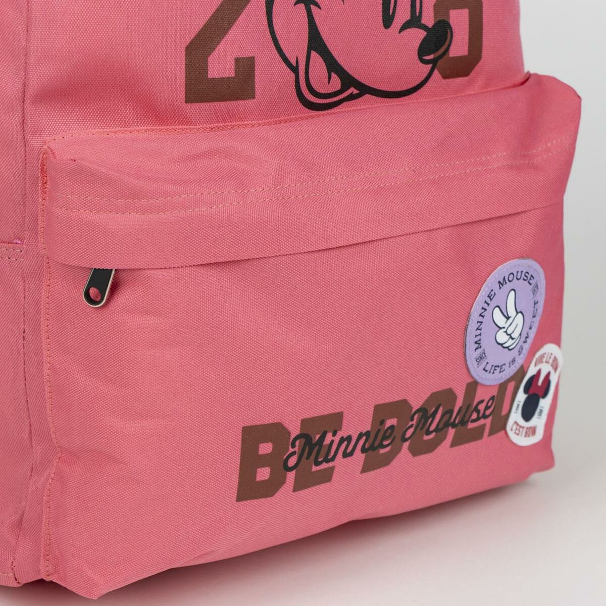 Ryggsäck Casual Minnie Mouse Korall 32 x 4 x 42 cm - 8