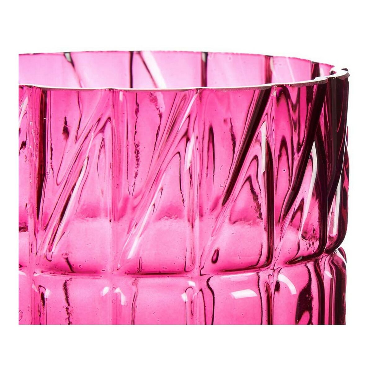 Vas Gift Decor Rosa Glas 13 x 26,5 x 13 cm - 2