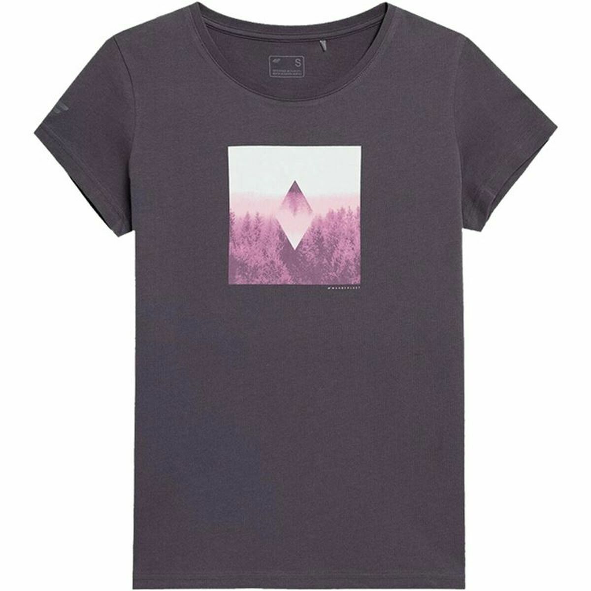 T-shirt med kortärm Dam 4F  Regular Organic - 5