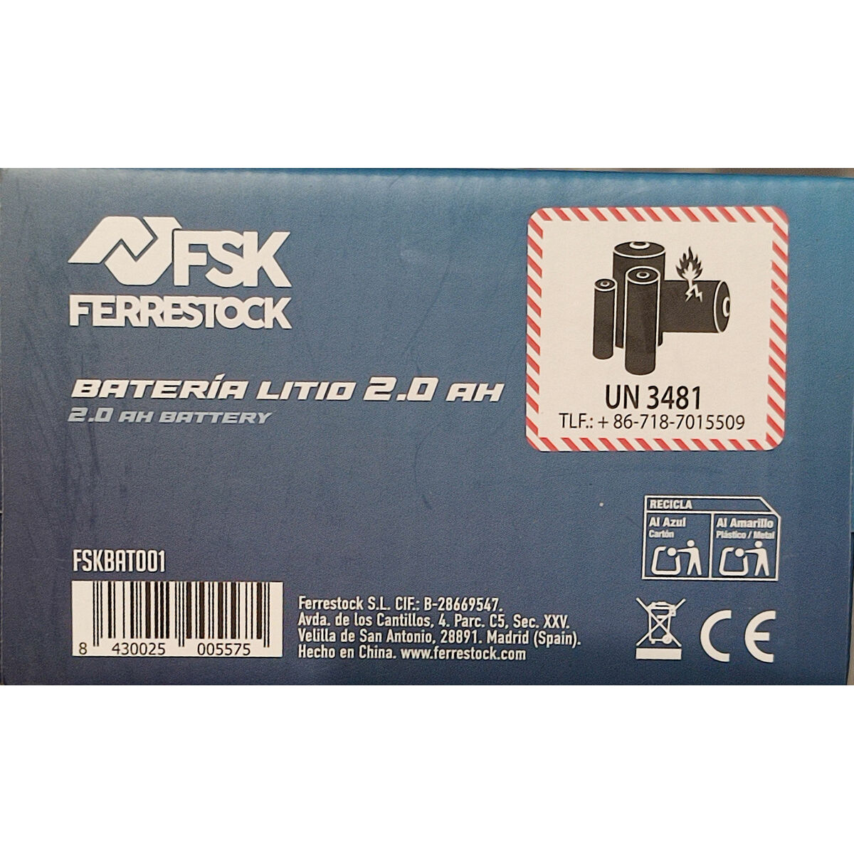 Batteri Ferrestock FSKTAB001 - 4