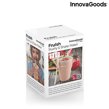 Kopp för att göra glass och slushie med recept Frulsh InnovaGoods