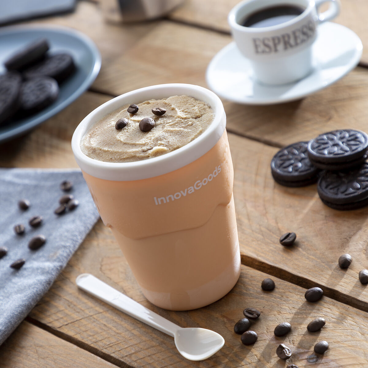 Kopp för att göra glass och slushie med recept Frulsh InnovaGoods - 25