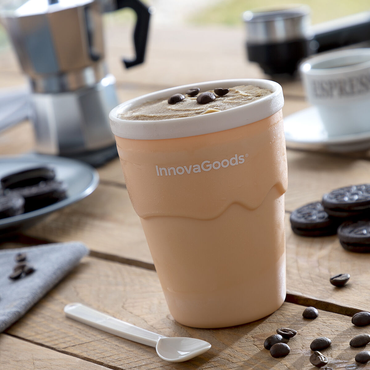 Kopp för att göra glass och slushie med recept Frulsh InnovaGoods - 24