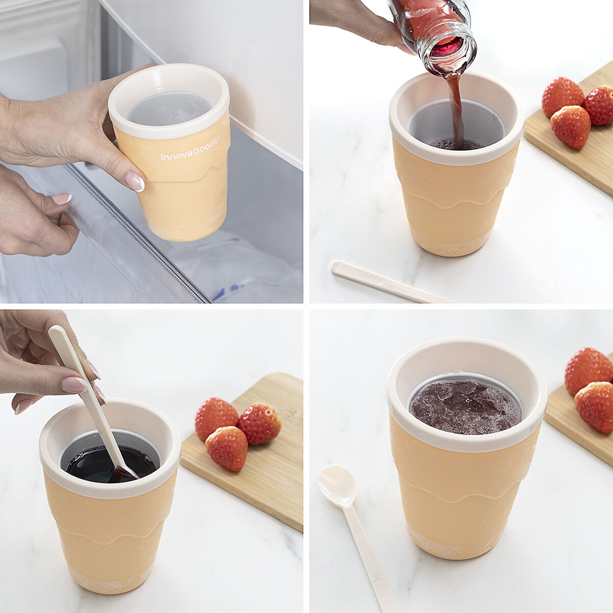 Kopp för att göra glass och slushie med recept Frulsh InnovaGoods - 20