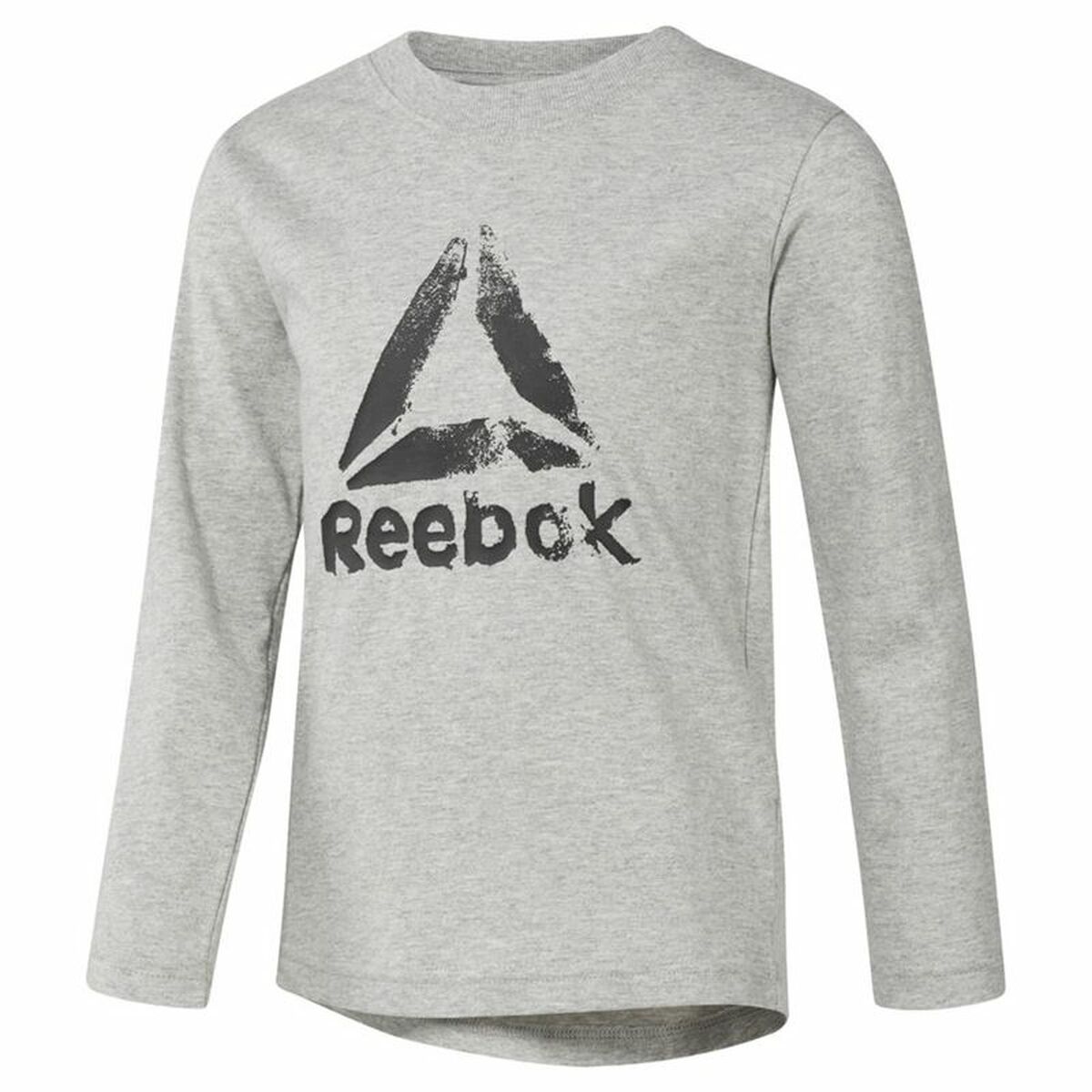 T-shirt med lång ärm Barn Reebok Boys Training Essentials Ljusgrå - 6