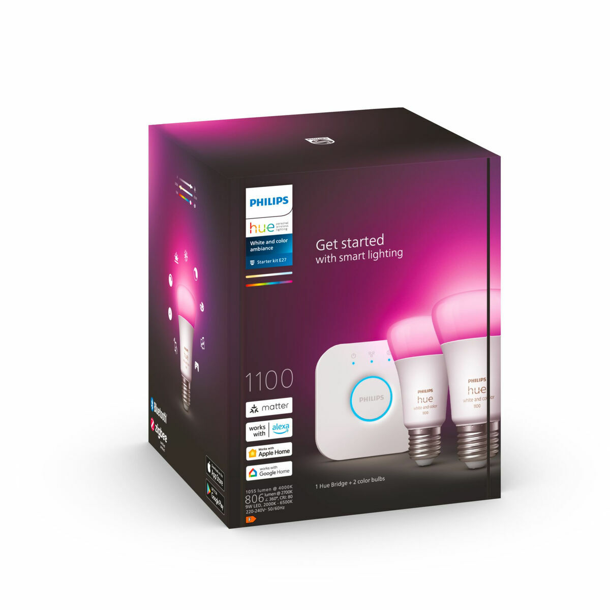 Smart-Lampa Philips Kit de inicio E27 9 W E27 LED 6500 K 806 lm - 5
