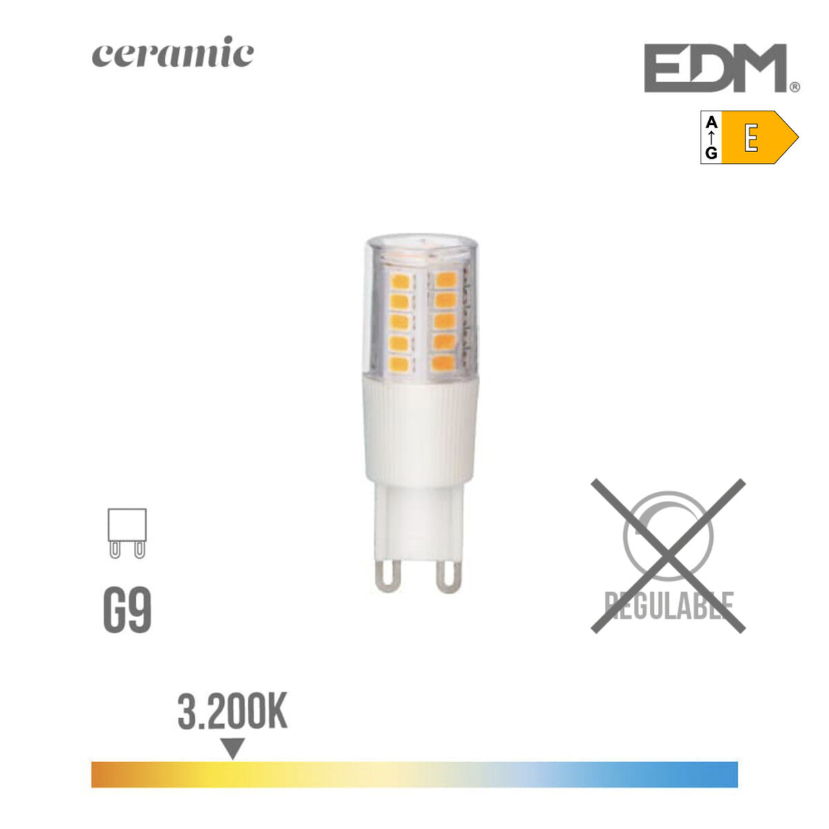 LED-lampa EDM 98927 E 5,5 W 50 W 51 W G9 700 lm 650 Lm Ø 1,8 x 5,4 cm (3200 K)