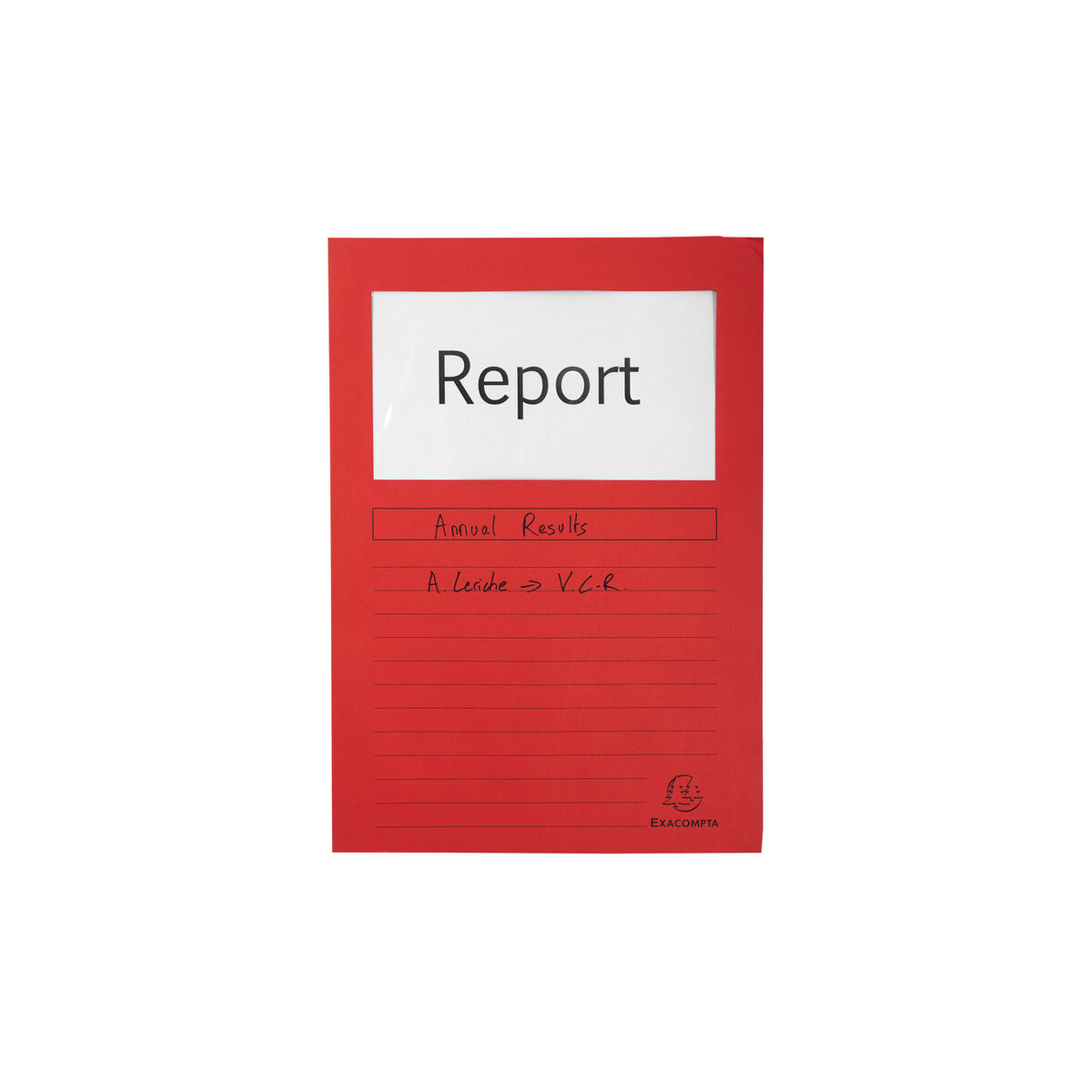 Undermapp Exacompta Forever Genomskinligt fönster Röd A4 100 Delar - 3
