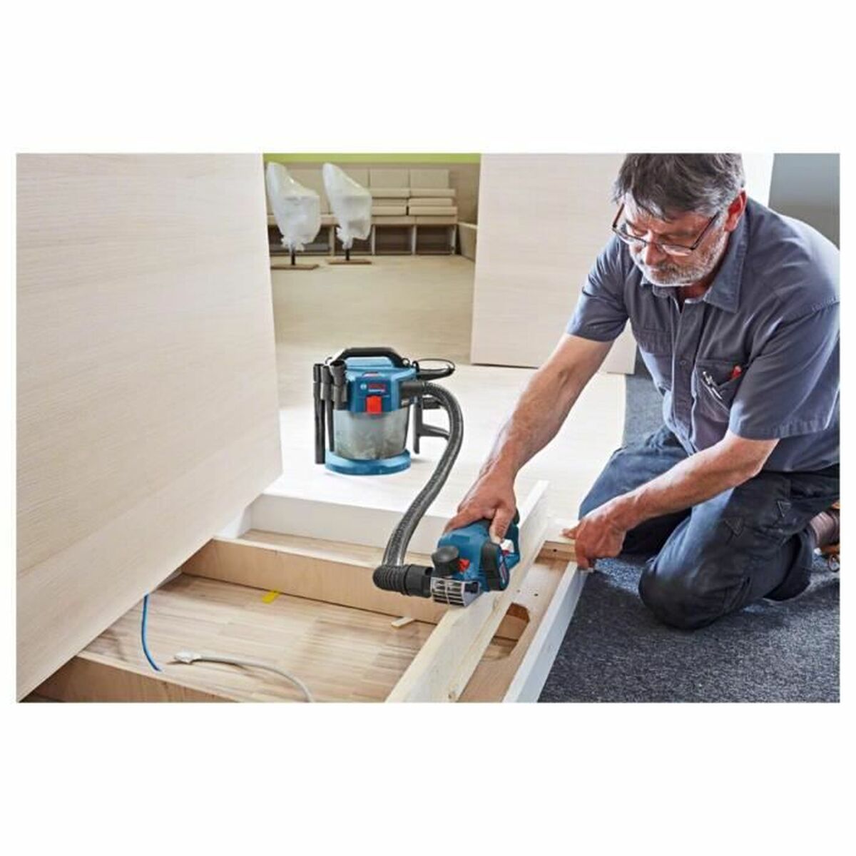 Elektrisk snickarhyvel BOSCH GHO 12V-20 Professional 36 W 12 V 3 Delar - 2