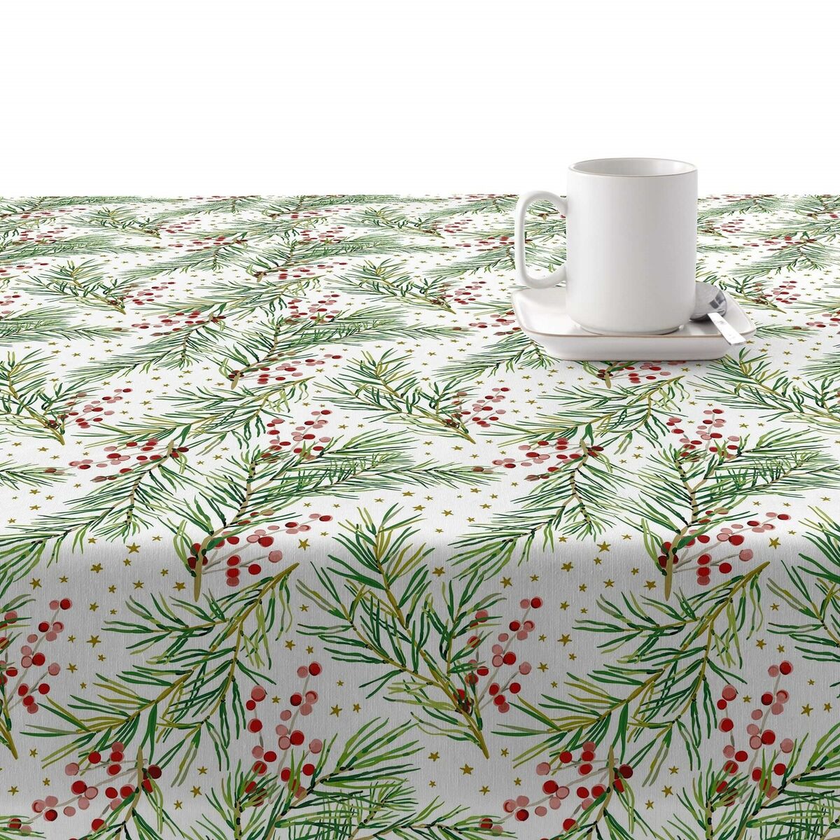 Fläckresistent bordsduk i harts Belum Merry Christmas Multicolour 200 x 150 cm - 2