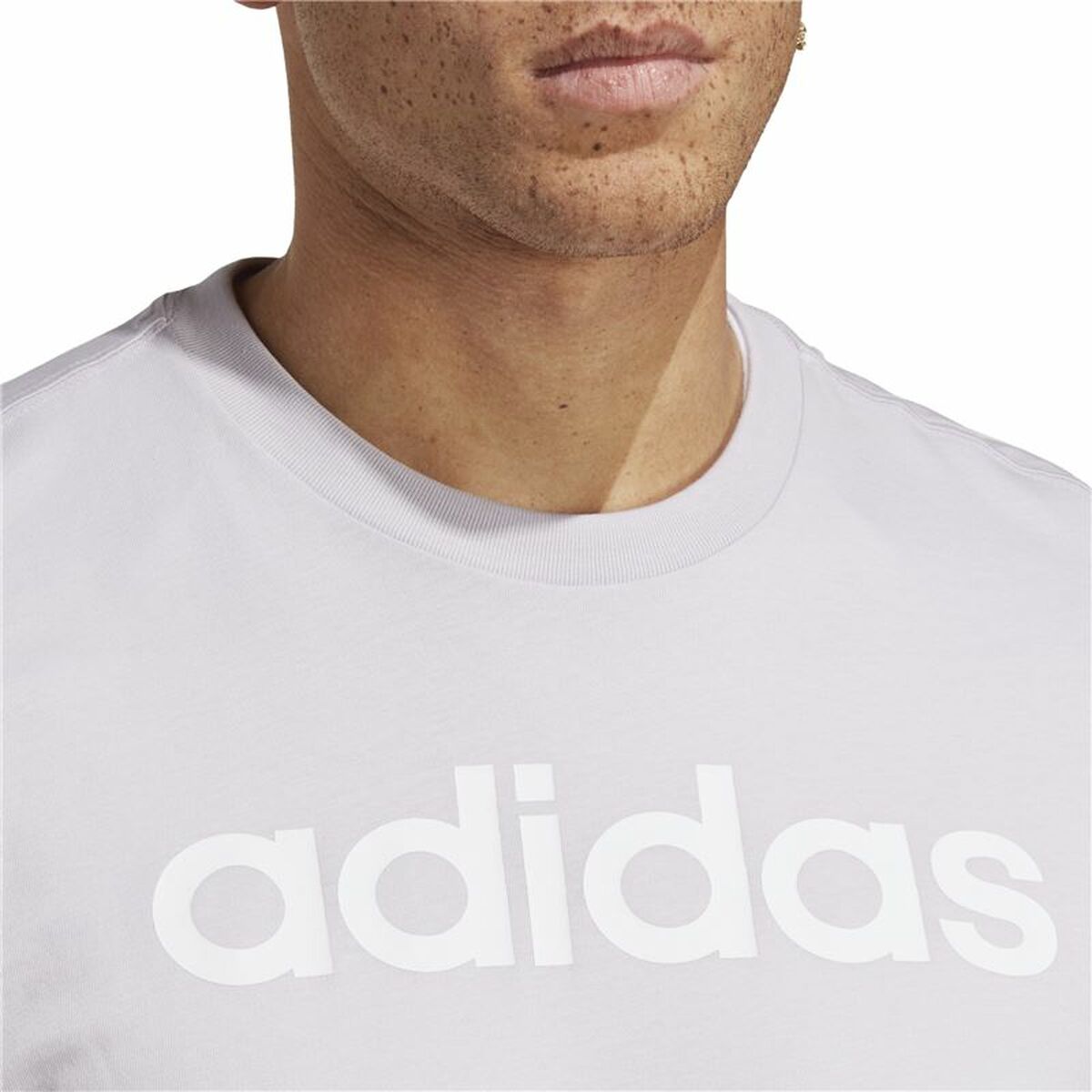 T-shirt med kortärm Herr Adidas Essentials Lila - 6