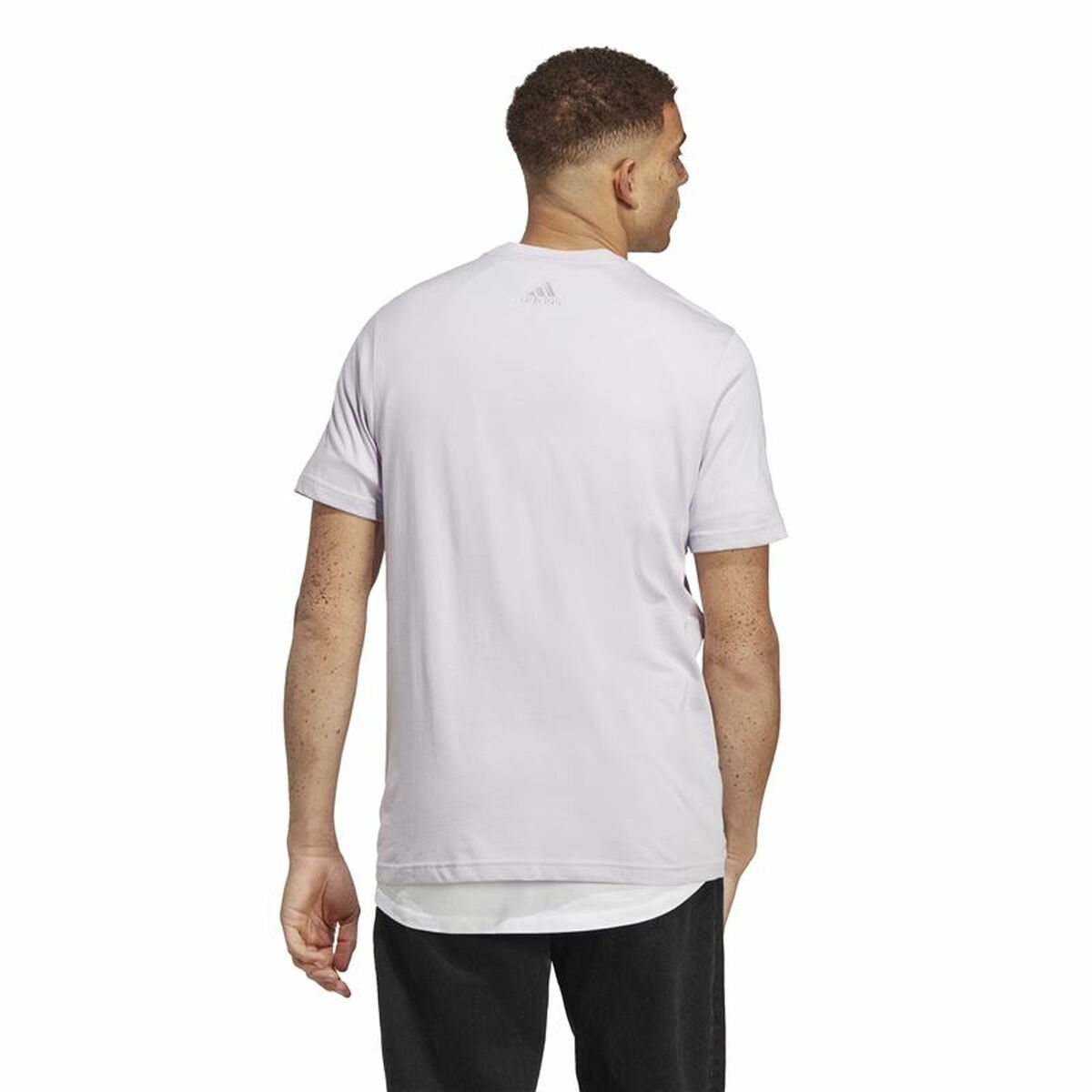 T-shirt med kortärm Herr Adidas Essentials Lila - 4