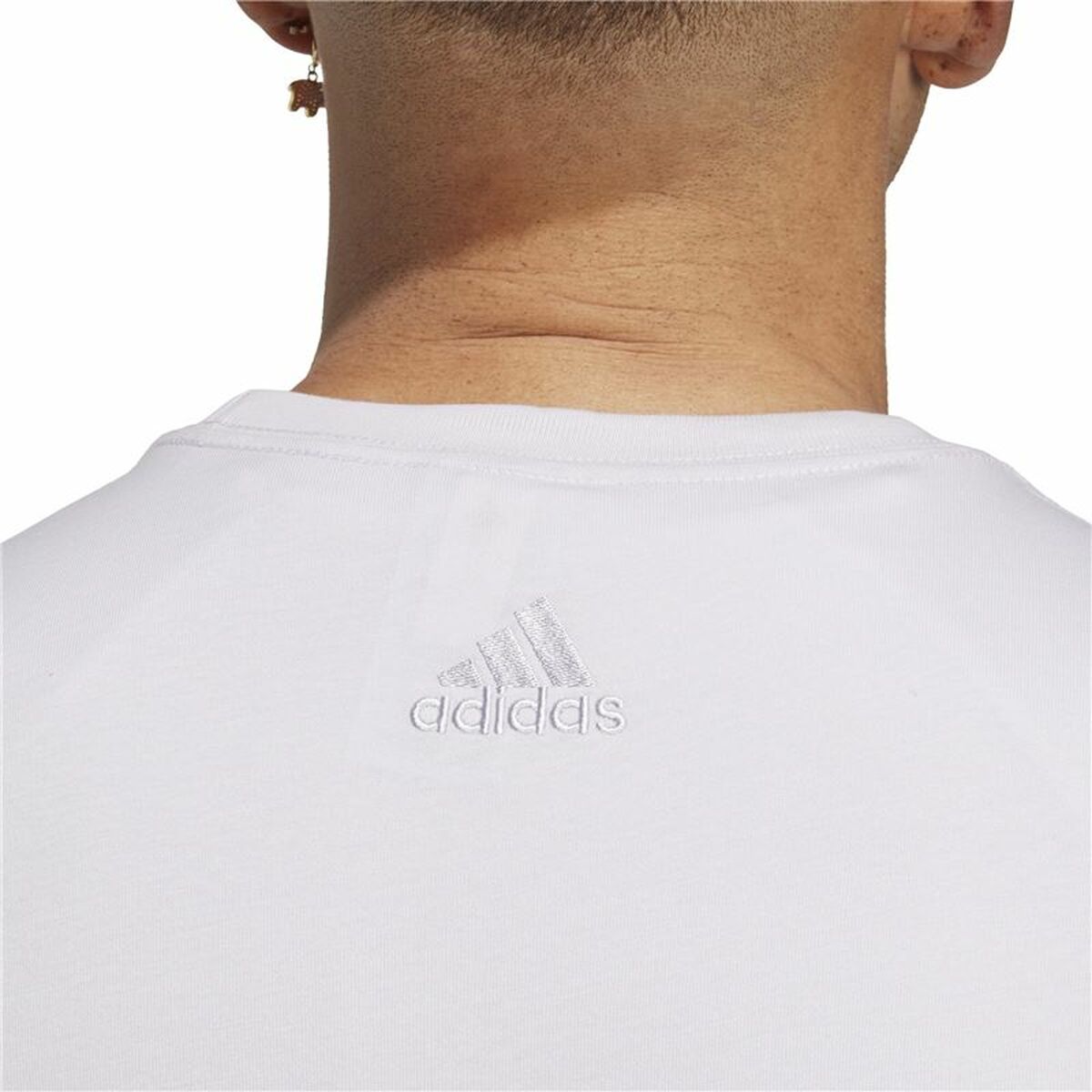 T-shirt med kortärm Herr Adidas Essentials Lila - 7