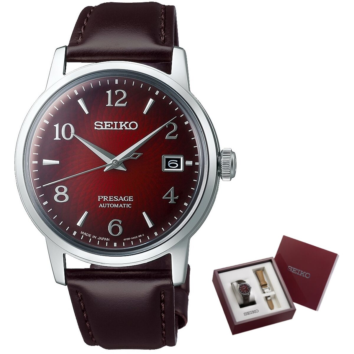 Herrklocka Seiko AUTOMATIC COCKTAIL COLLECTION - NEGRONI (Ø 38,5 mm) - 2