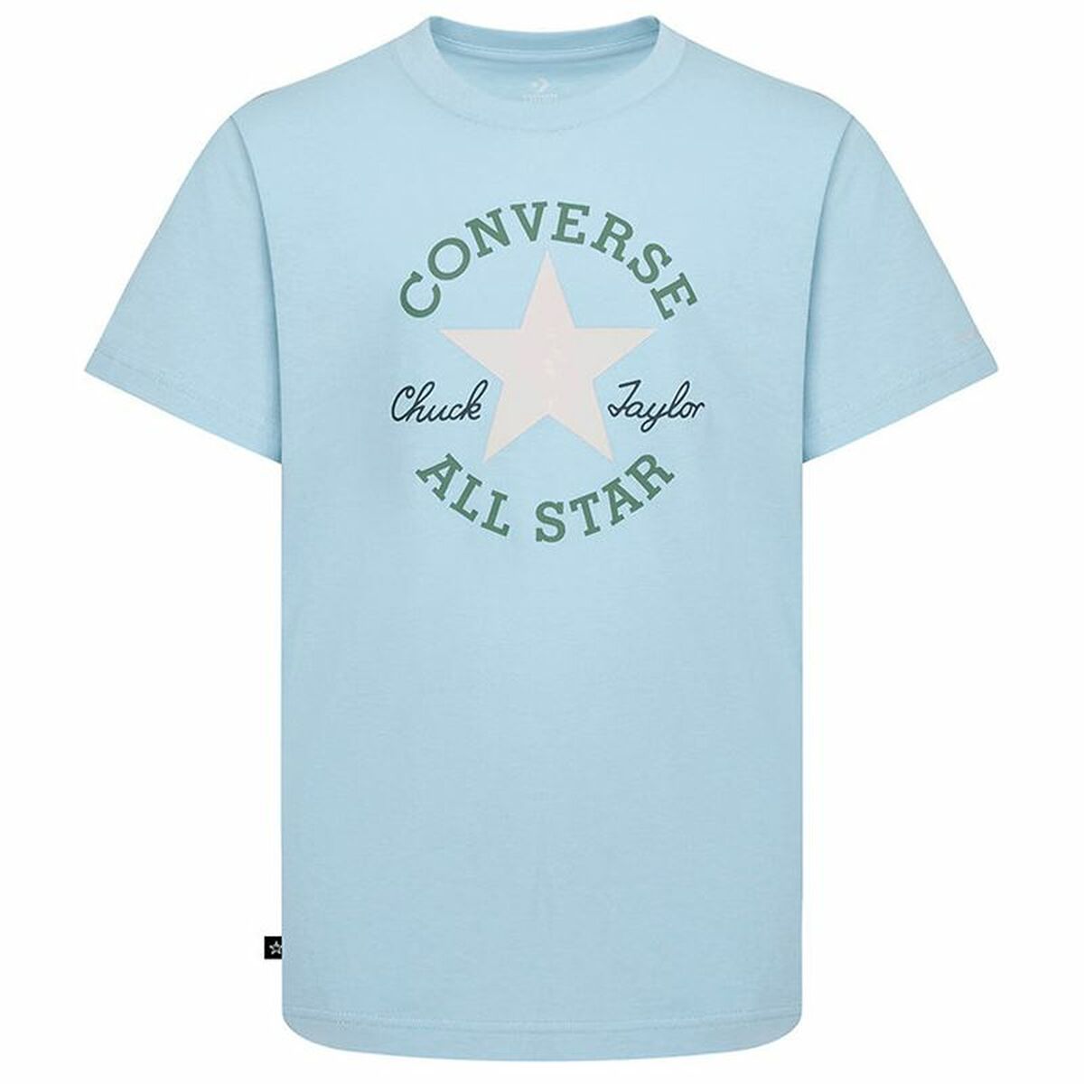 Barn T-shirt med kortärm Converse Sustainable Core Sse Himmelsblå - 2