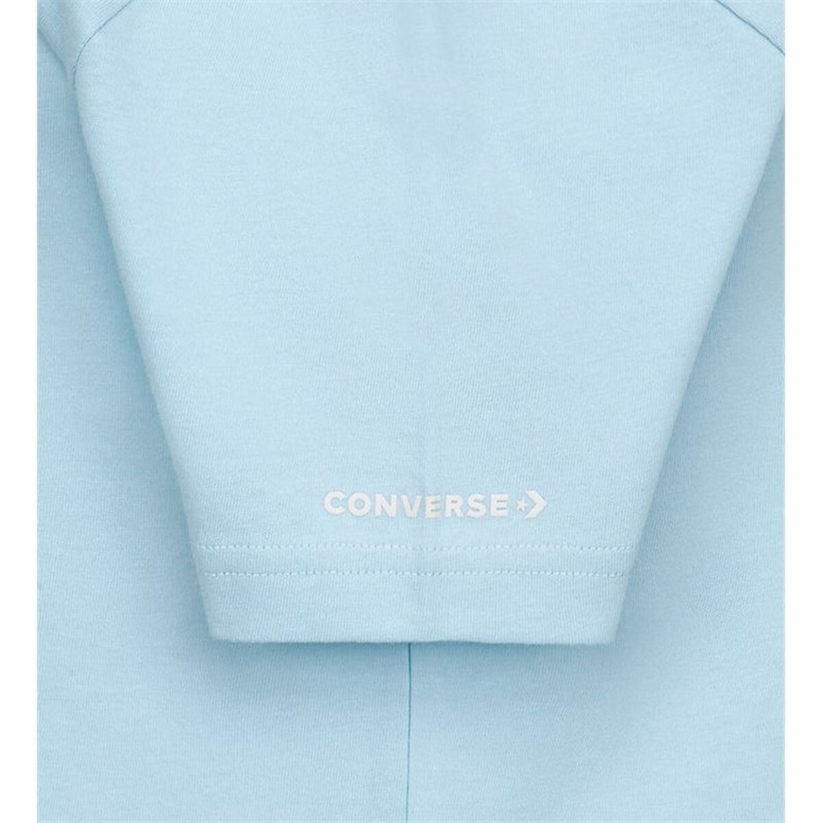 Barn T-shirt med kortärm Converse Sustainable Core Sse Himmelsblå - 4