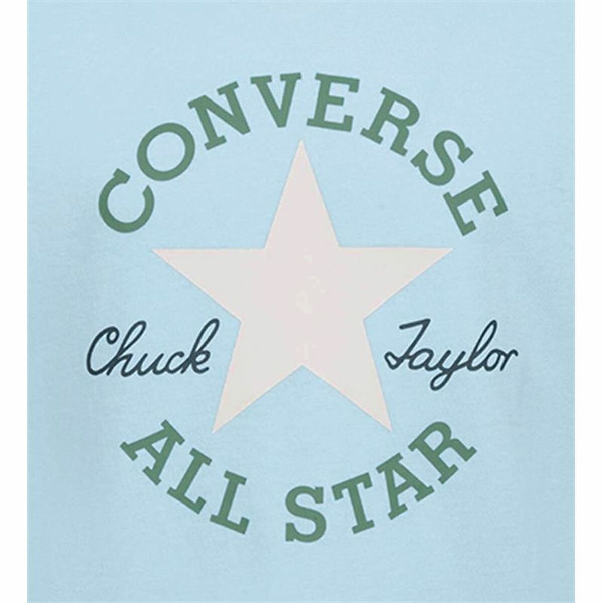 Barn T-shirt med kortärm Converse Sustainable Core Sse Himmelsblå - 3