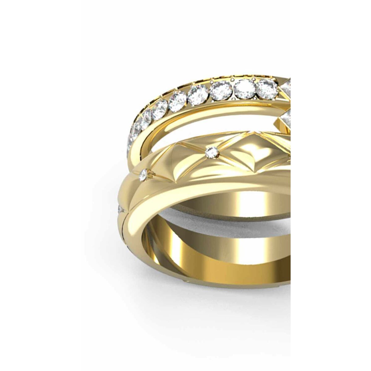 Damring Guess JUBR04586JWYG52 12 Gyllene - 2