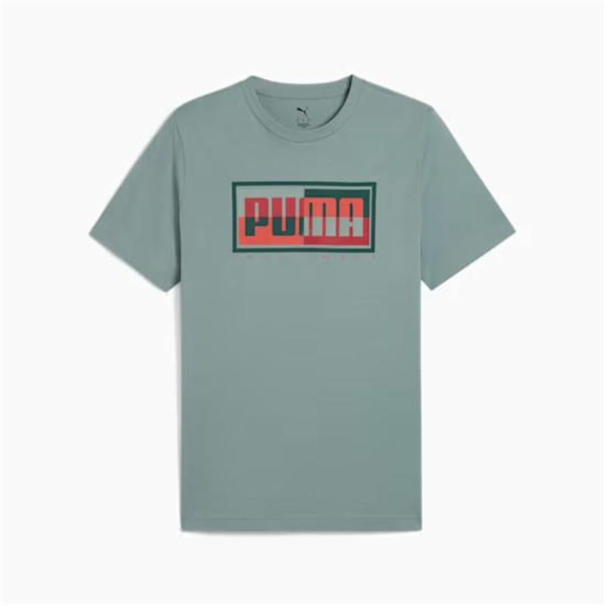 T-shirt med kortärm Herr Puma Graphics Blå Grön