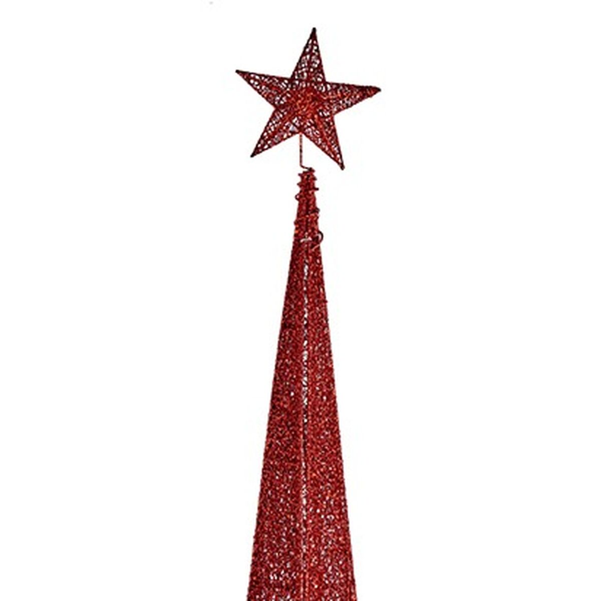 Julgran Krist+ Röd Metall Plast Torn 42 x 218 x 42 cm 188 x 8 x 42 cm (3 antal) - 2