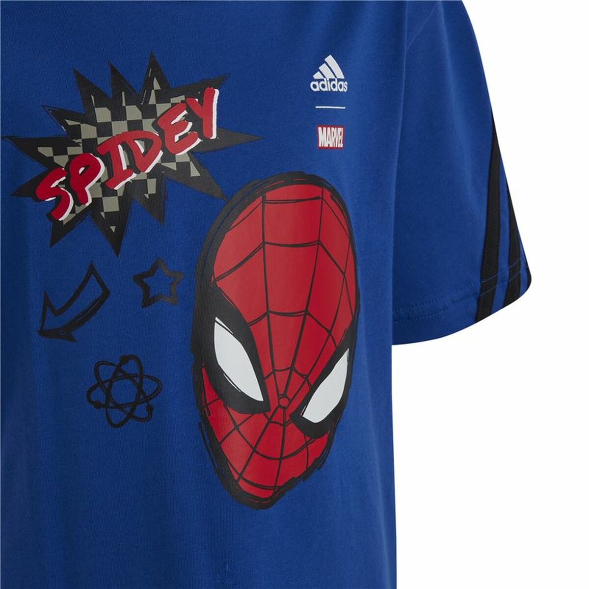 Barn T-shirt med kortärm Adidas Spider-Man Blå - 4