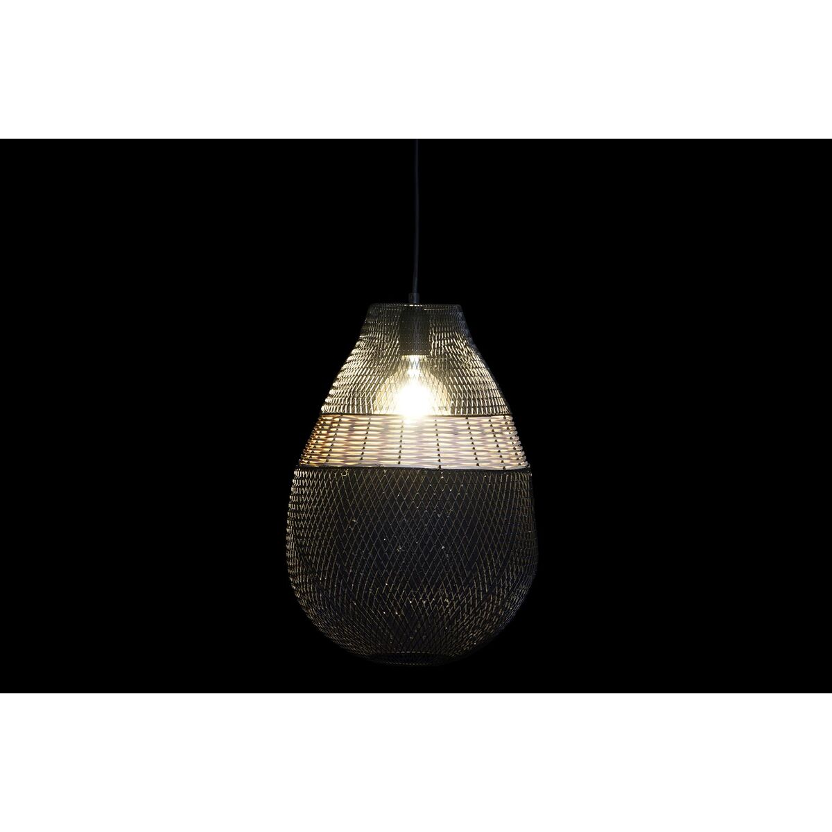 Taklampa DKD Home Decor Svart Metall Brun 50 W 32 x 32 x 43 cm - 15