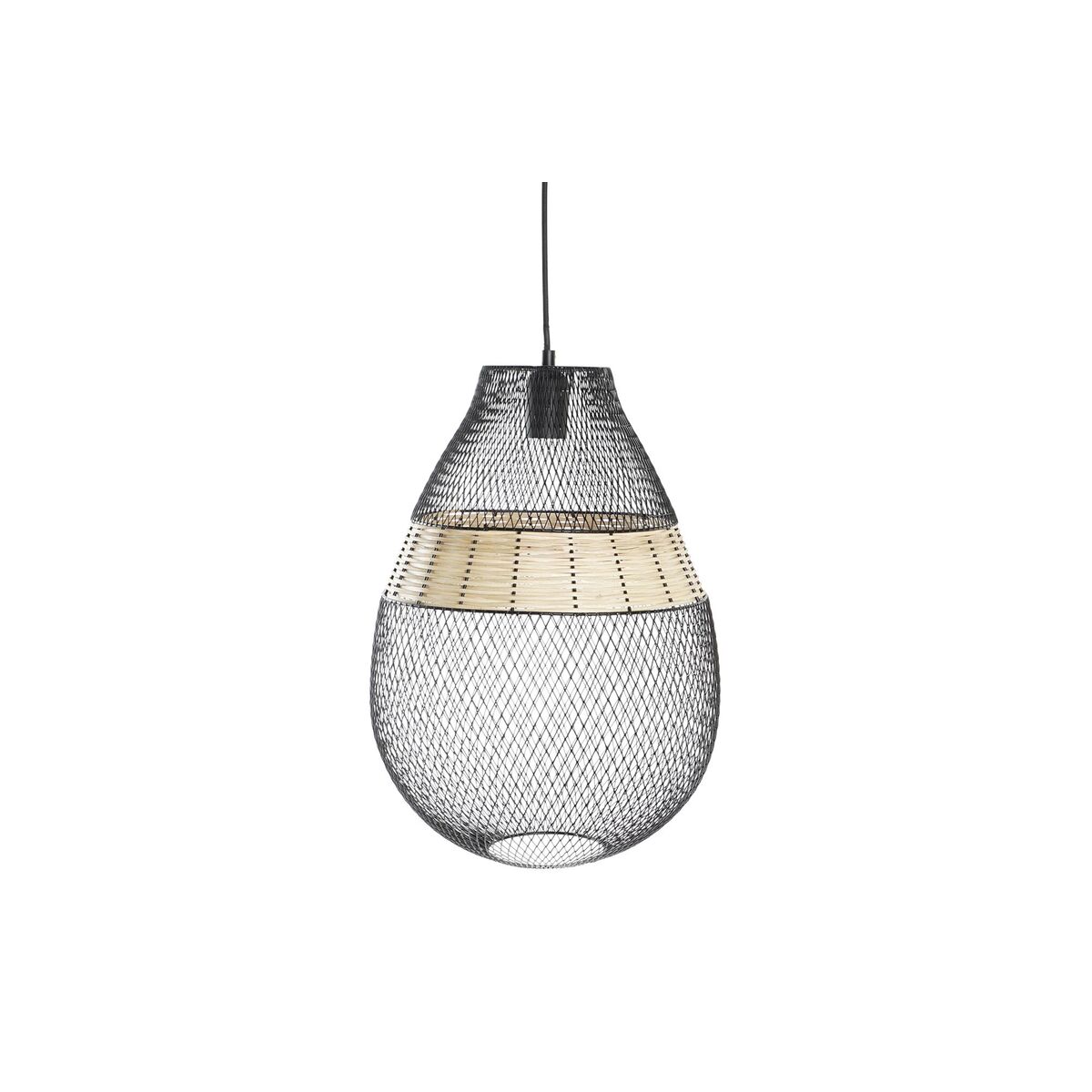 Taklampa DKD Home Decor Svart Metall Brun 50 W 32 x 32 x 43 cm - 11
