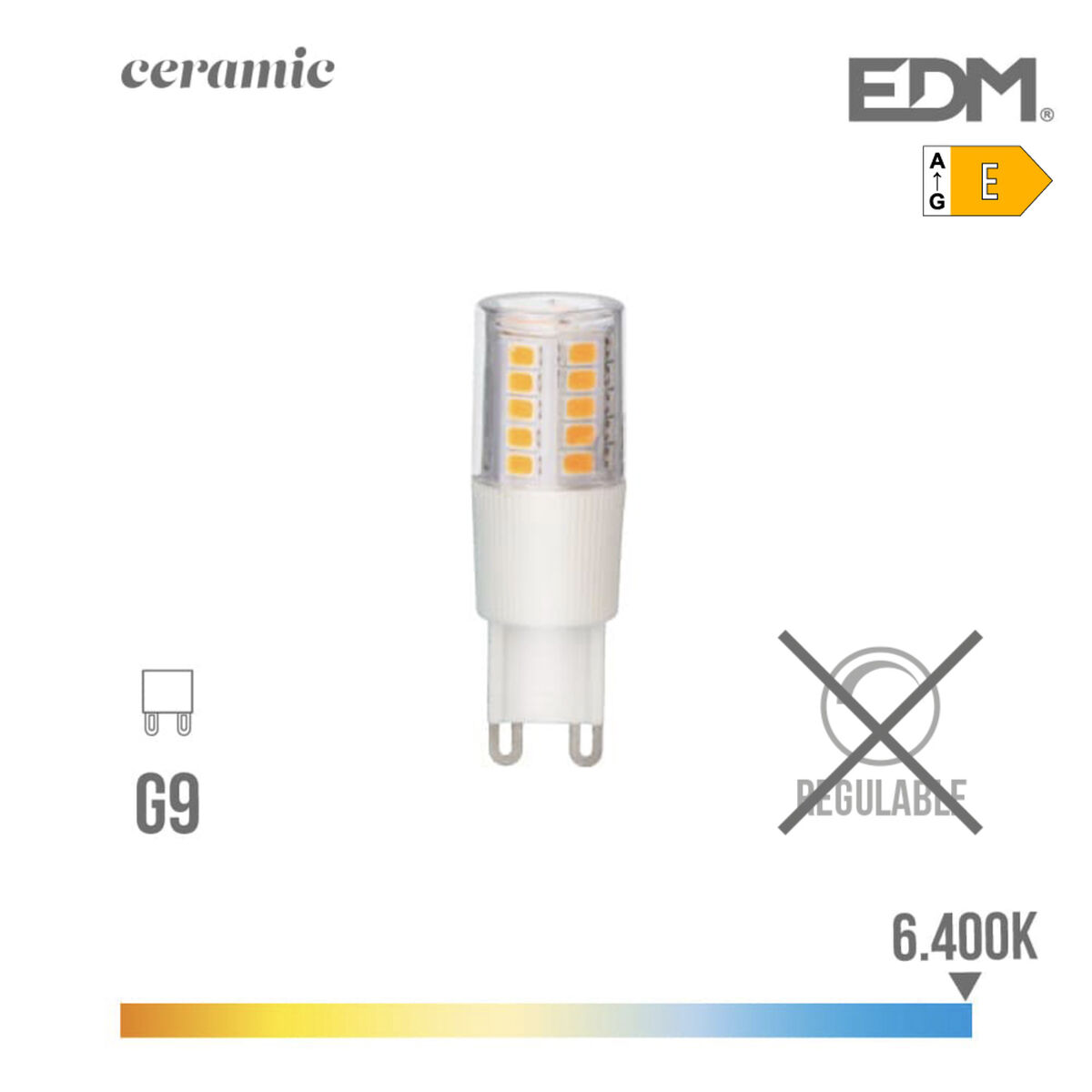 LED-lampa EDM 98928 E 5,5 W 50 W G9 650 Lm Ø 1,8 x 5,4 cm (6400 K)