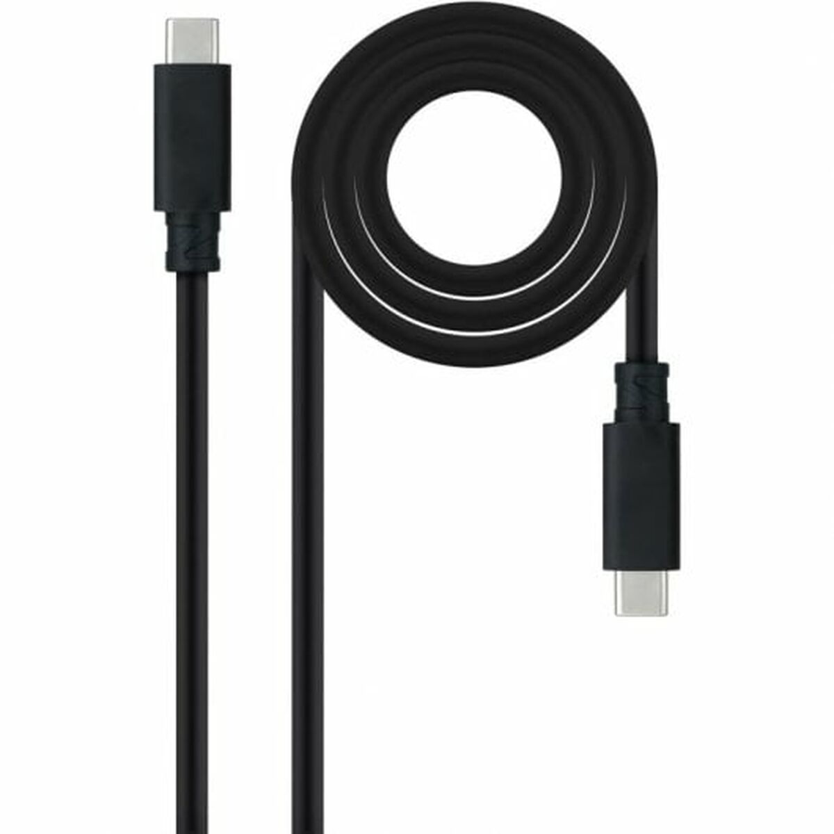 USB-C-kabel NANOCABLE 10.01.4101-L150 Svart 1,5 m (1 antal)
