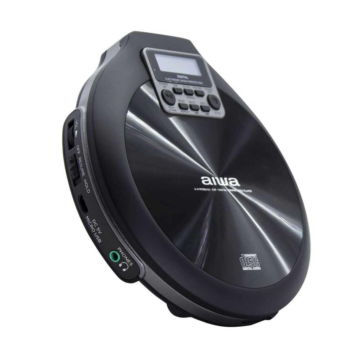 CD/MP3-spelare Aiwa PCD-810BL Bärbar Svart - 3