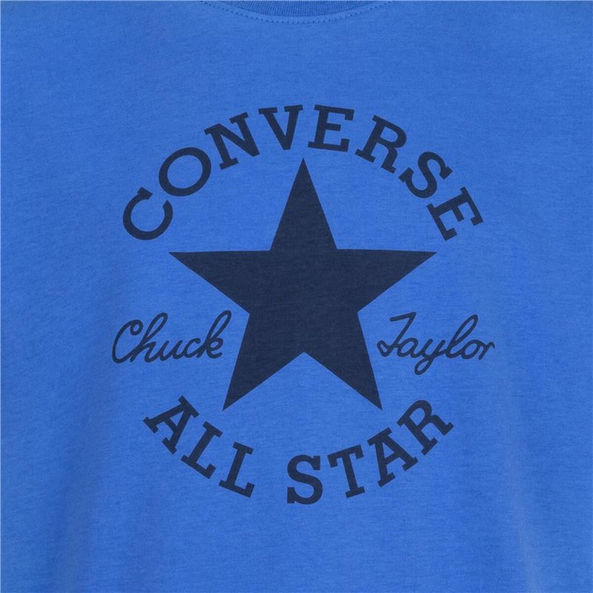 Barn T-shirt med kortärm Converse Sustainable Core Sse Blå - 4