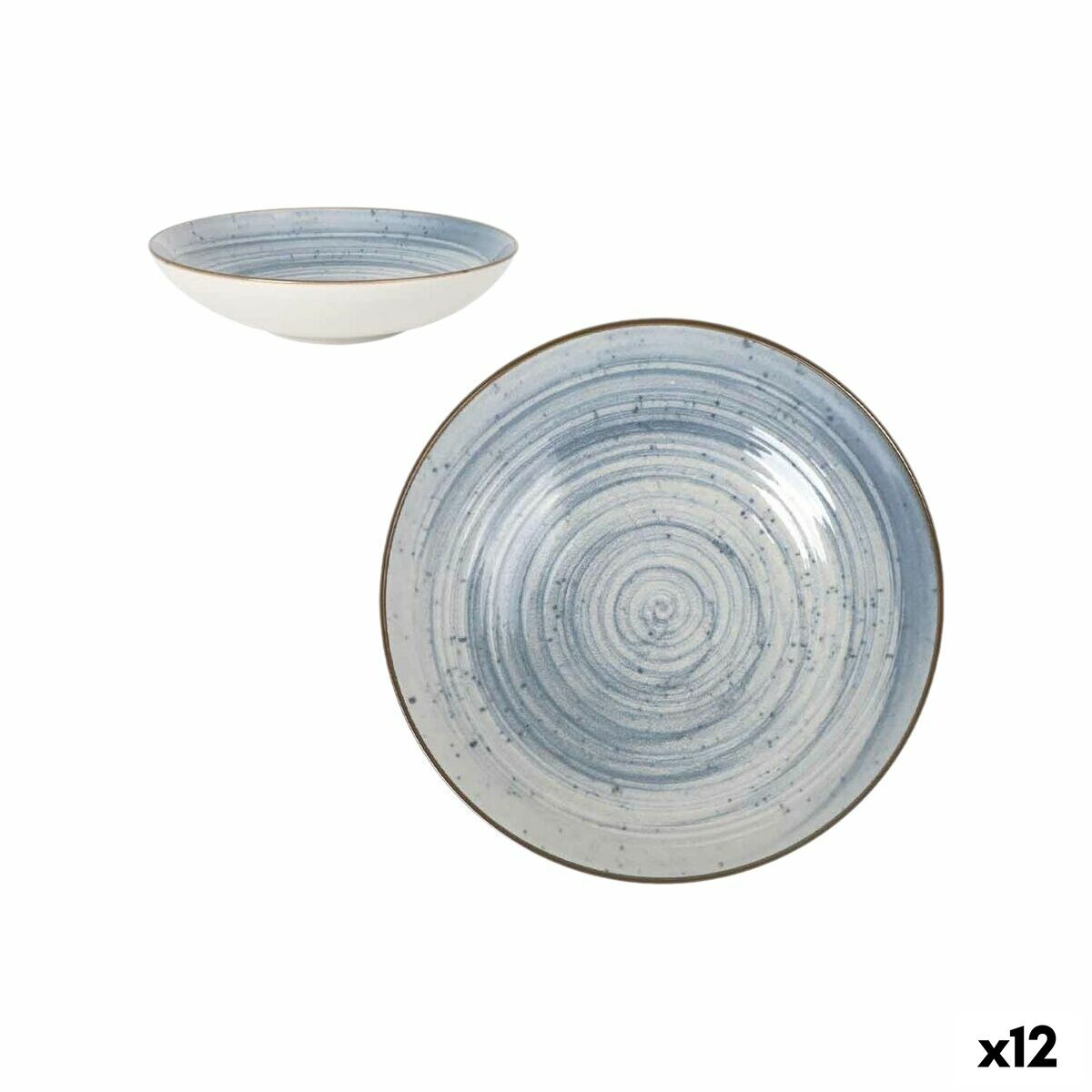 Djup tallrik La Mediterránea Swirl Ø 21 cm (12 antal)