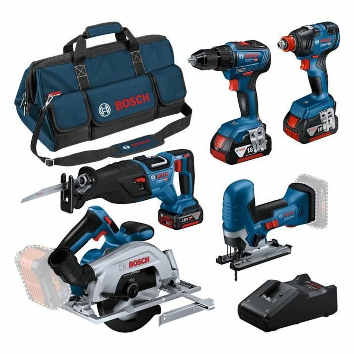 Nycklar BOSCH GSR 18V-55 GST 18V-125 S GKS 18V-57-2 GSA 18V-28 GDX 18V-200 GAL 18V-40