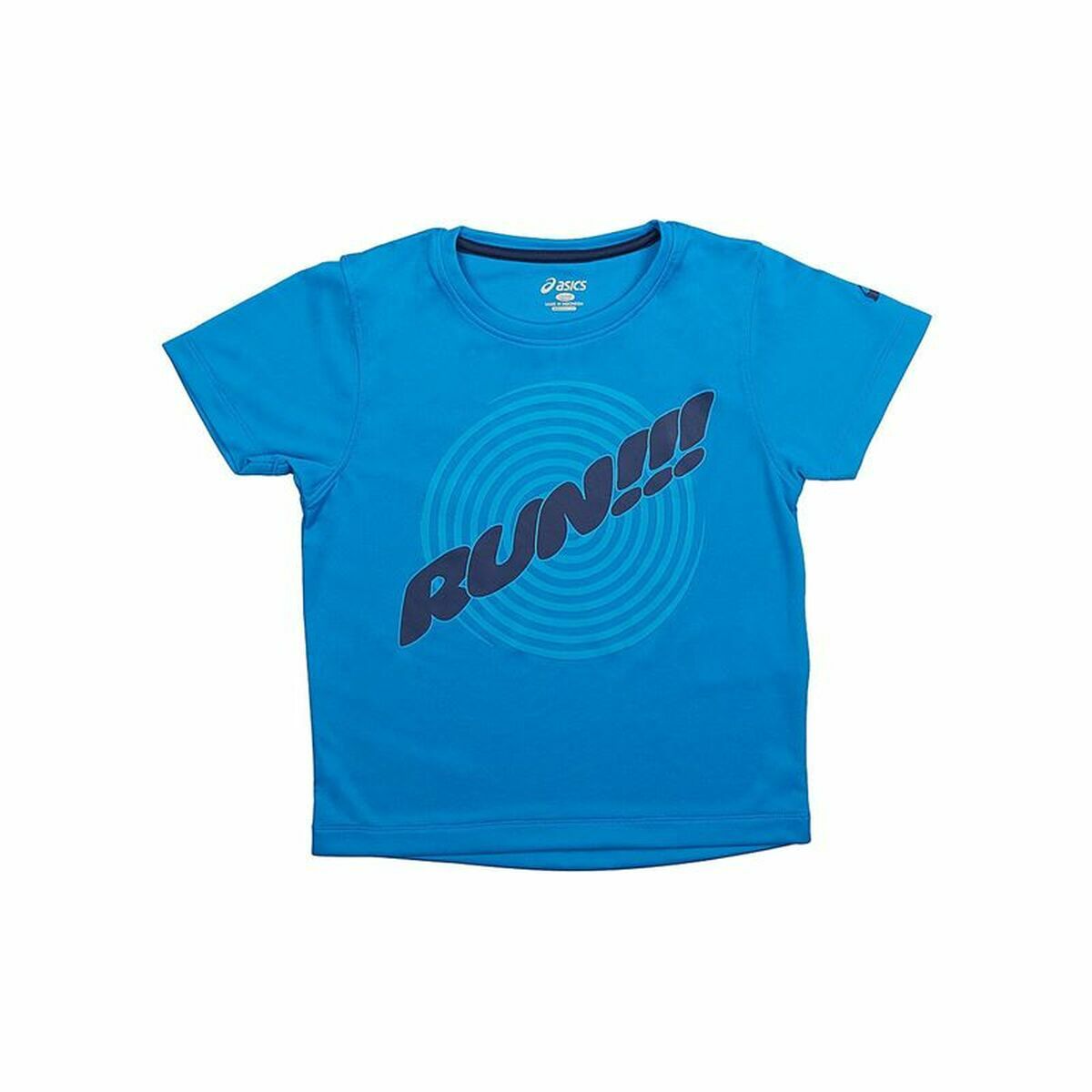 Barn T-shirt med kortärm Asics Run Blå - 5