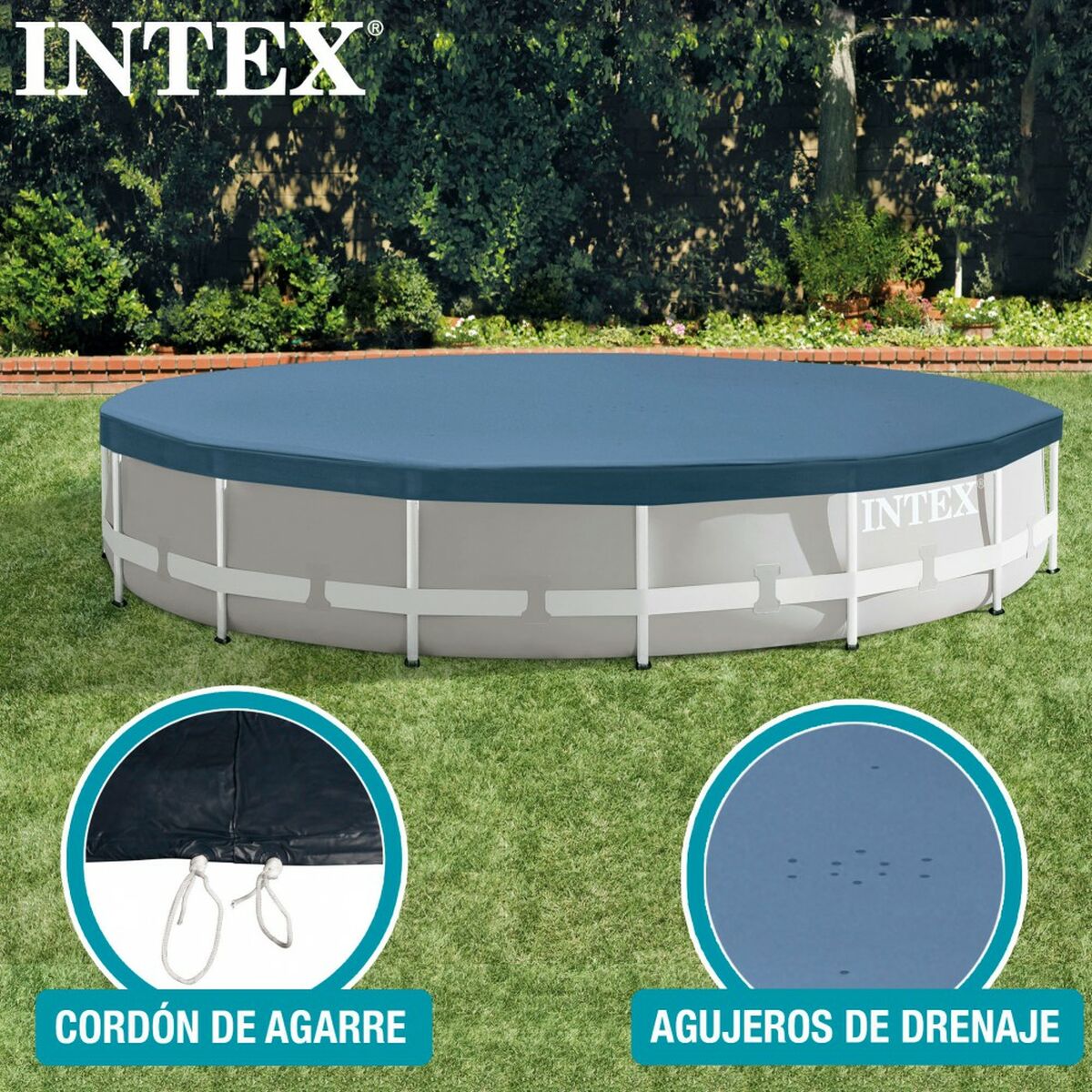 Pool Cover Intex 28032 Ø 457 cm 457 x 25 x 457 cm - 11