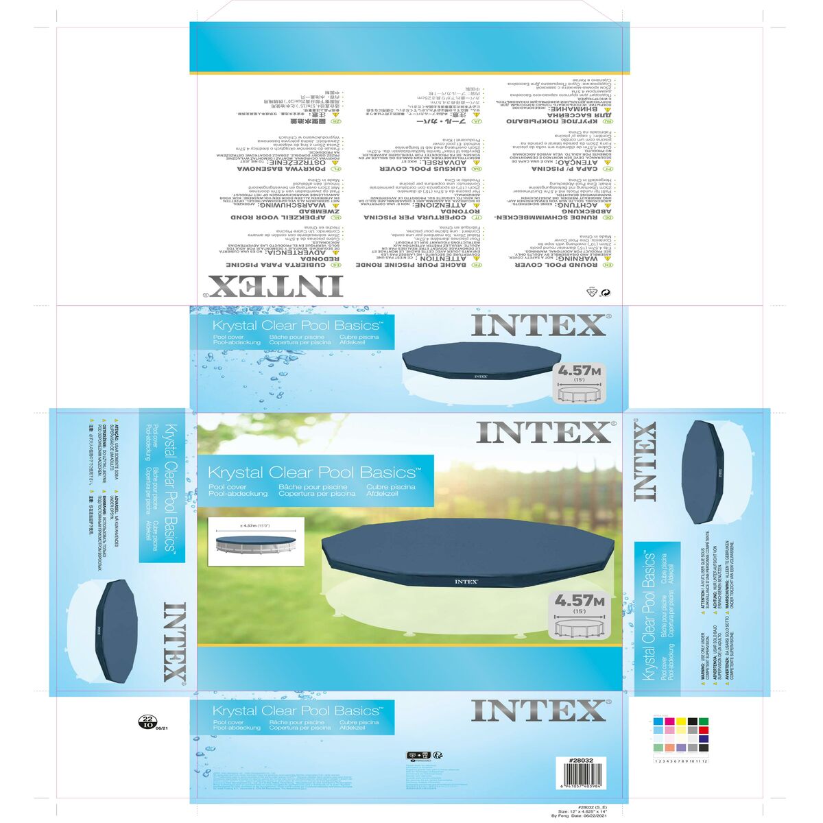 Pool Cover Intex 28032 Ø 457 cm 457 x 25 x 457 cm - 13