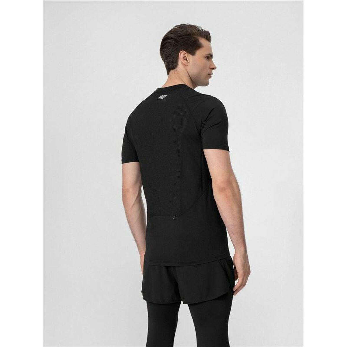 T-shirt med kortärm Herr 4F Run Svart - 4