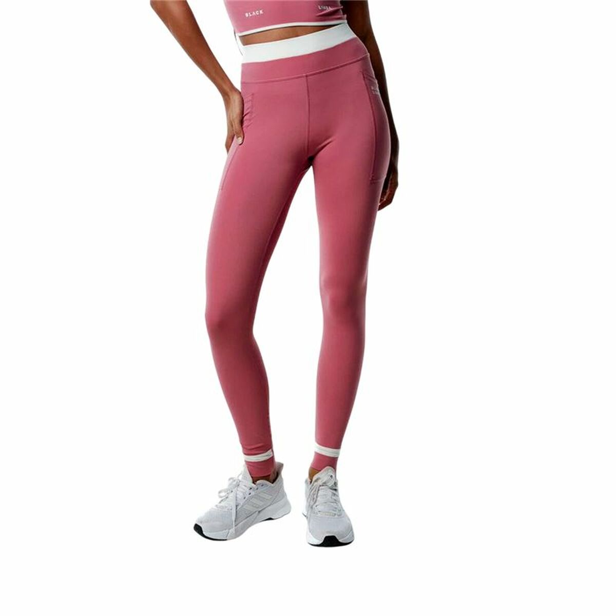 Sport-leggings, Dam Black Limba Courtedge  Rosa