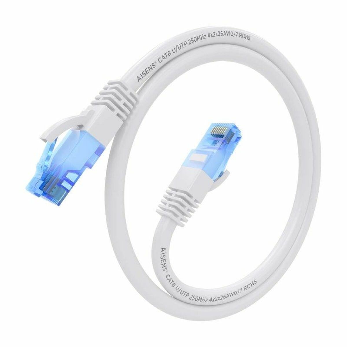 Nätkabel UTP Styv Kategori 6 Aisens AWG26 Vit 20 m - 3